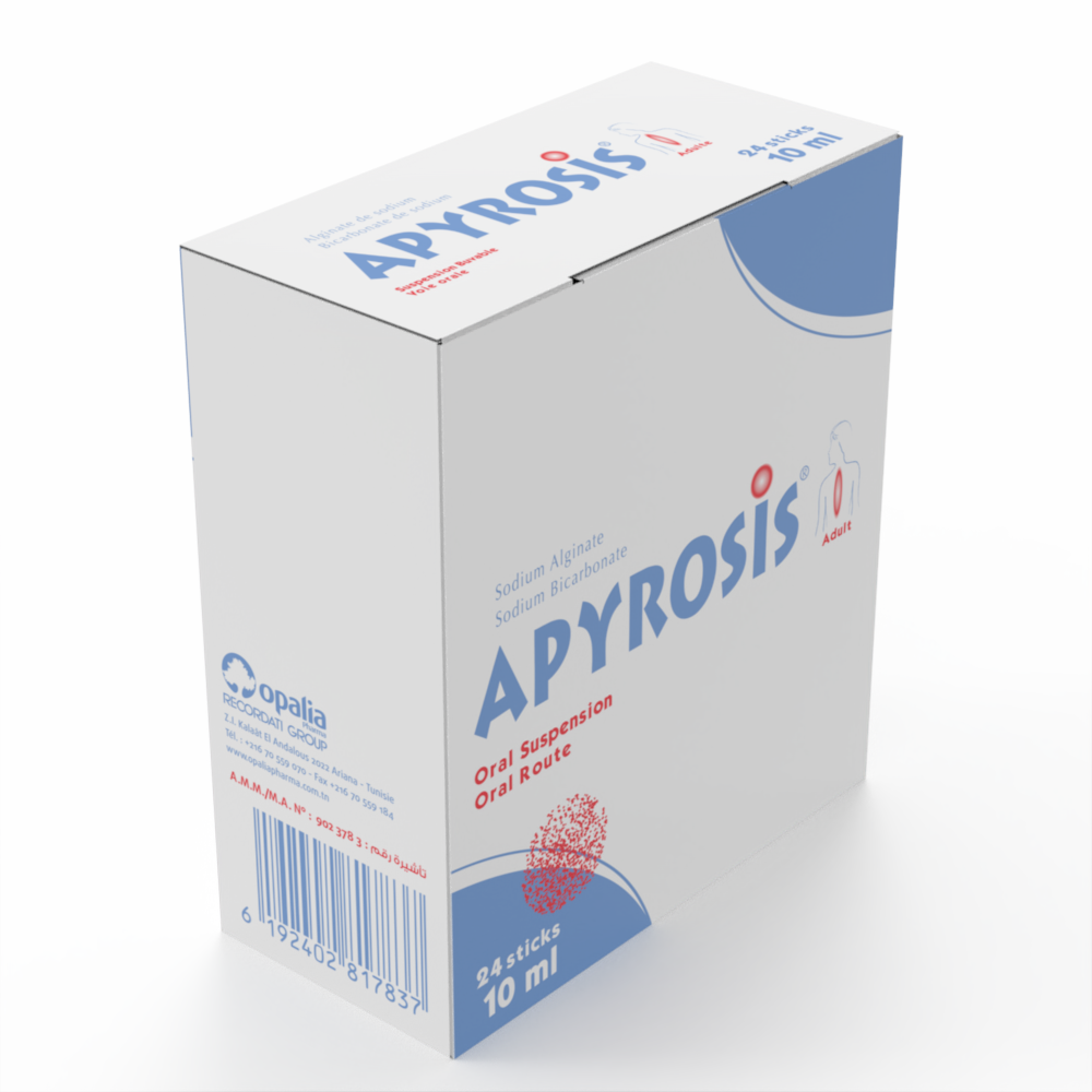 APYROSIS Oral suspension Box of 24 sachets of 10 ml